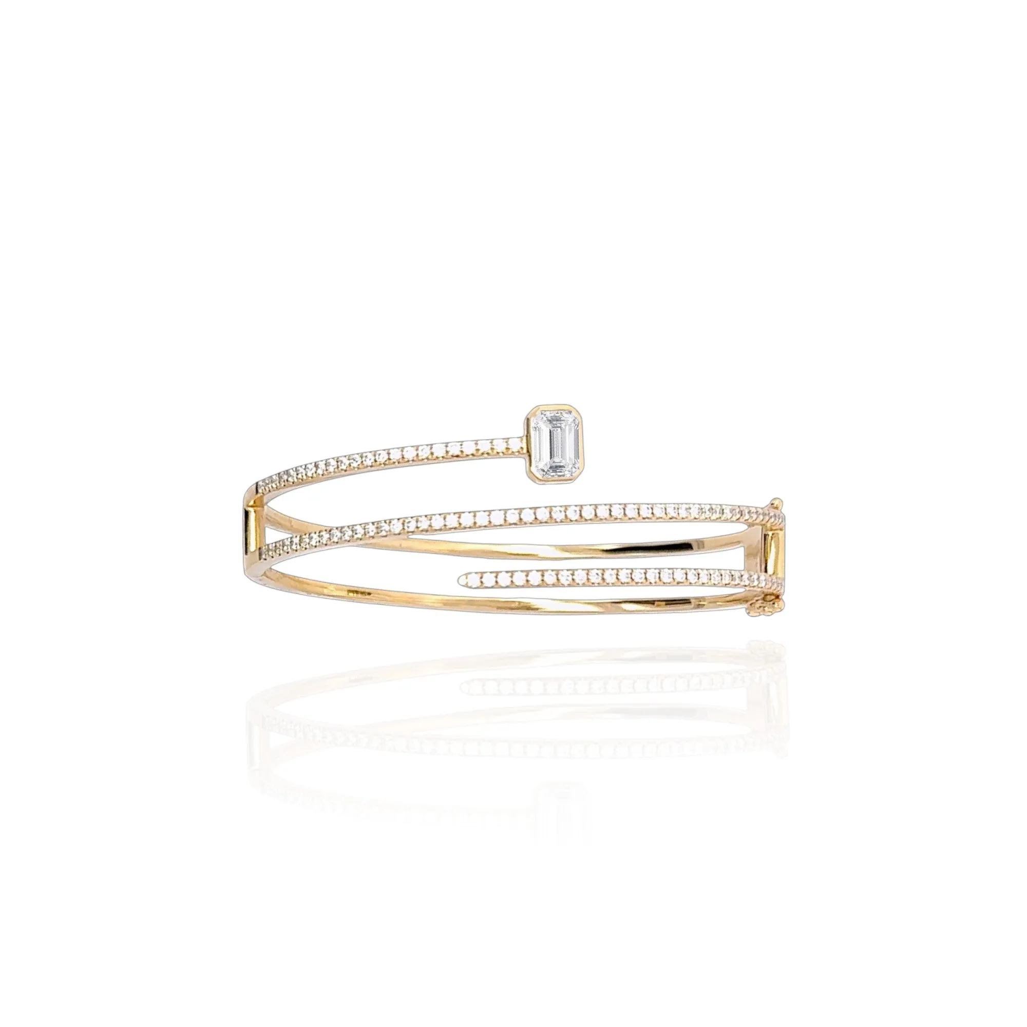 LUXURY FANCY SHAPE DIAMOND BANGLES