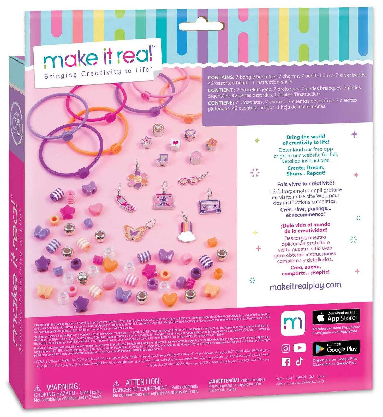 Make It Real: DIY Fashion Beaded Bangle Bracelets
