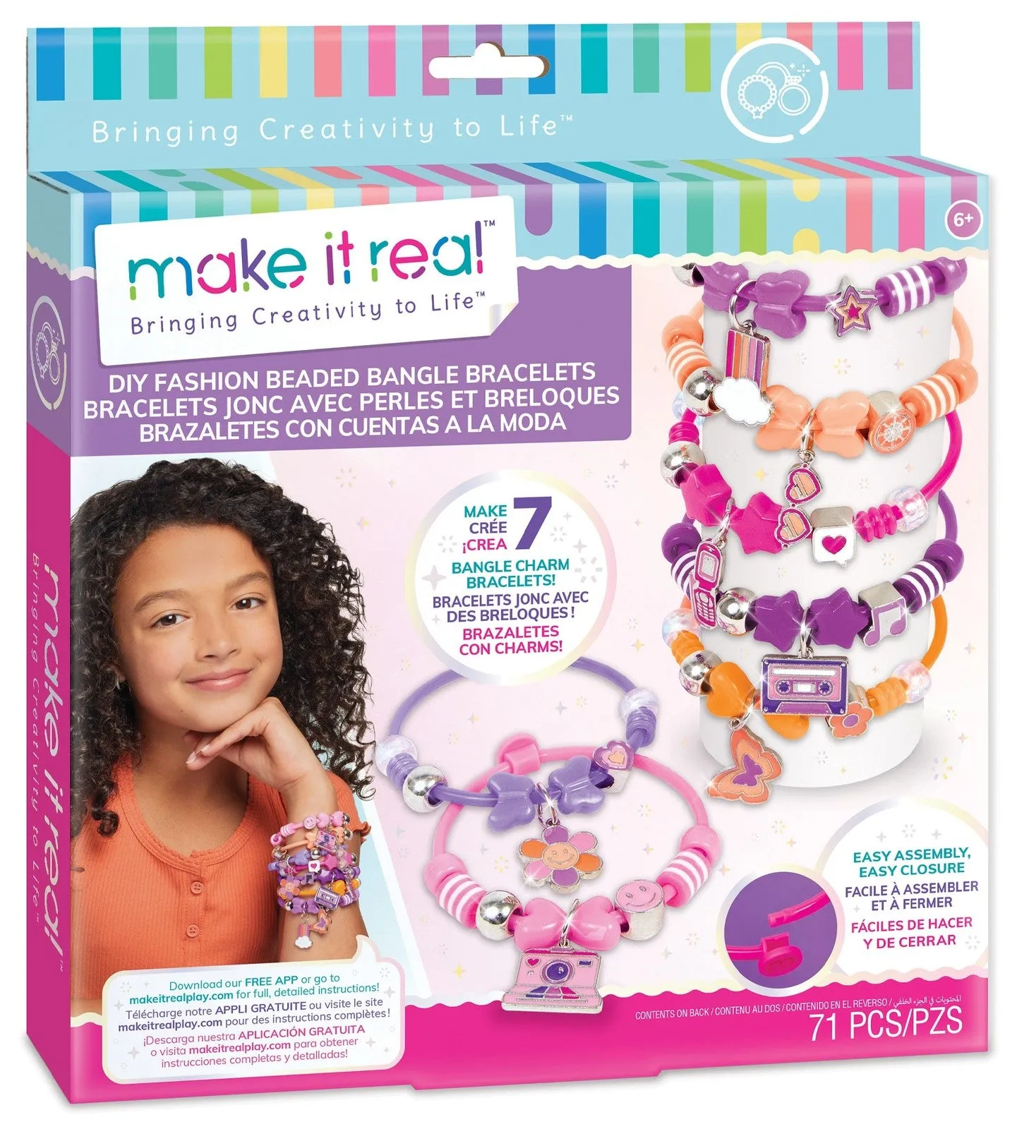 Make It Real: DIY Fashion Beaded Bangle Bracelets