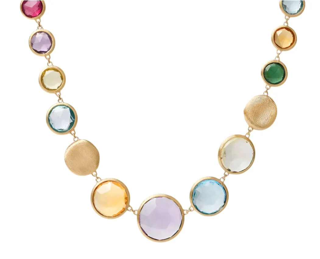 Marco Bicego 18K Yellow Gold Jaipur Mixed Gem Necklace