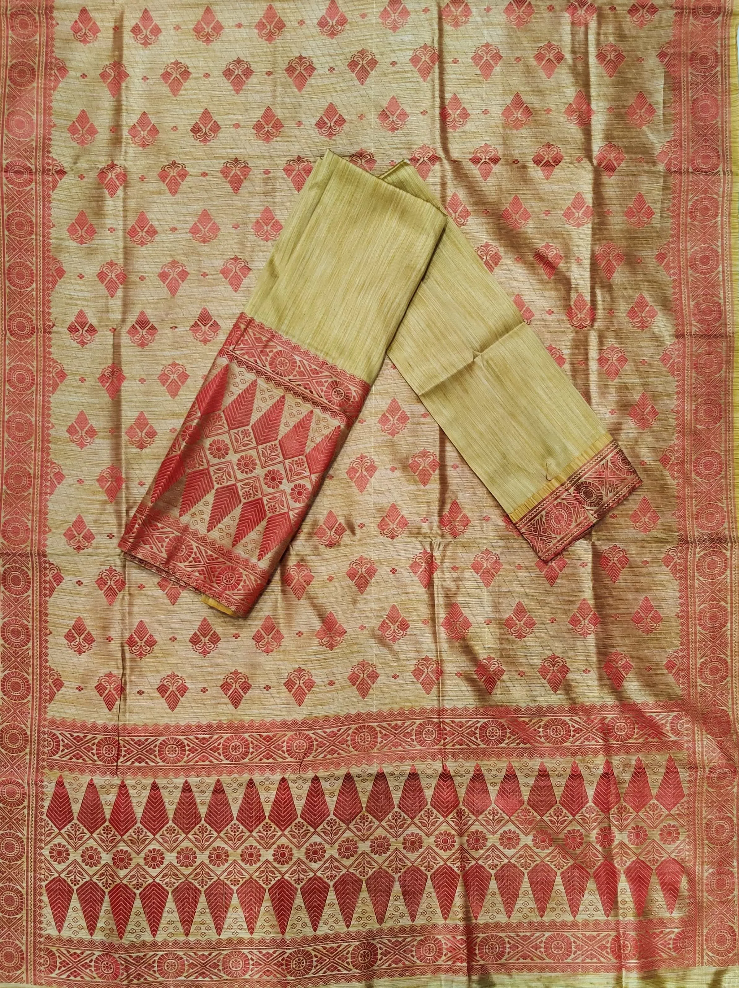 Mekhla Patti Khadi Poly Mekhela Sador - Bodo