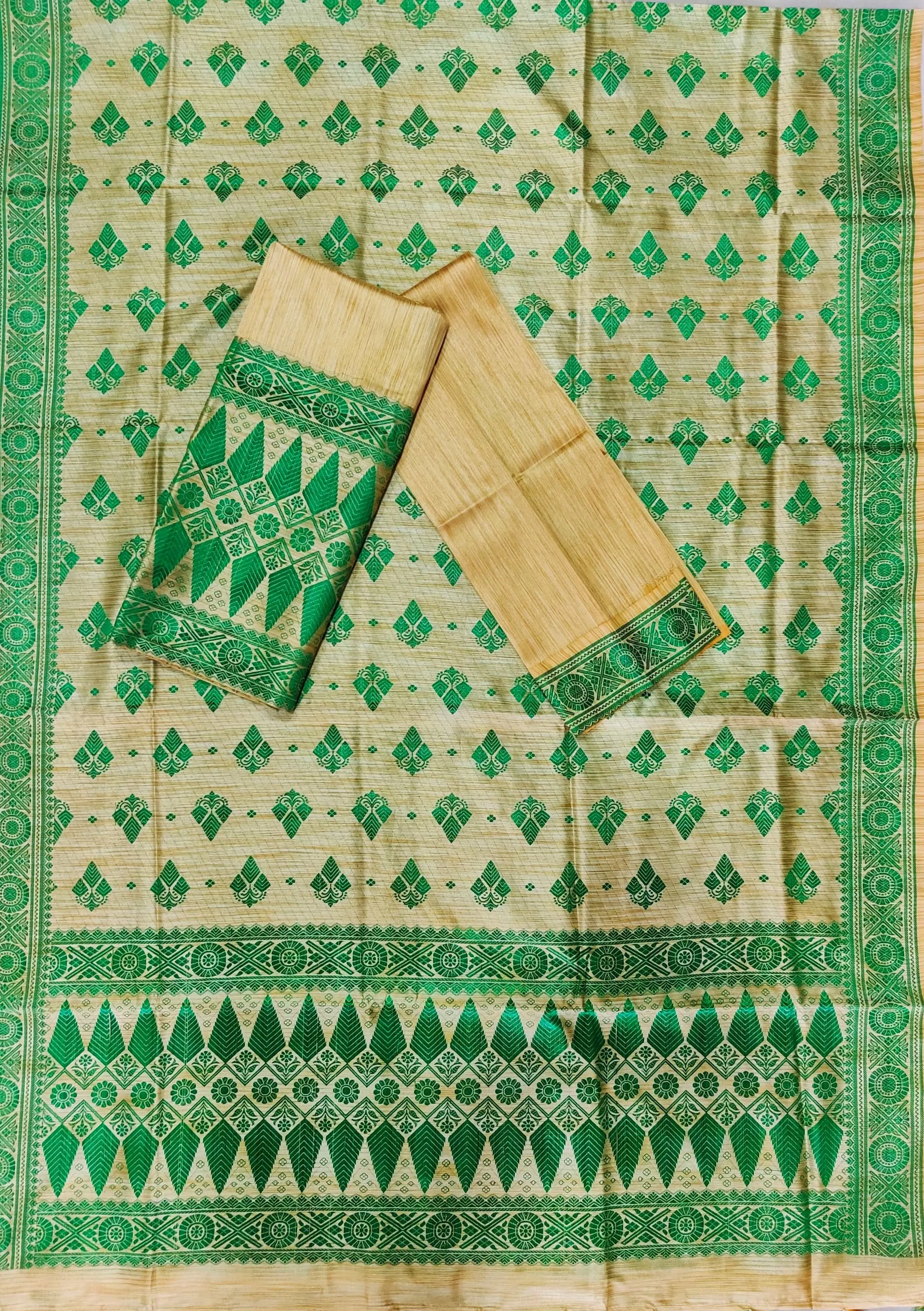 Mekhla Patti Khadi Poly Mekhela Sador - Bodo
