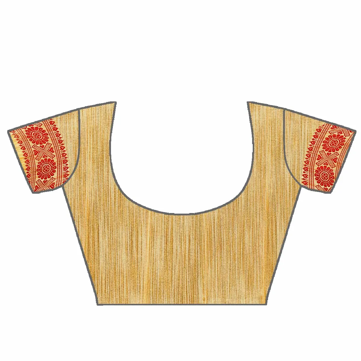 Mekhla Patti Khadi Poly Mekhela Sador - Joonbiri Dhol
