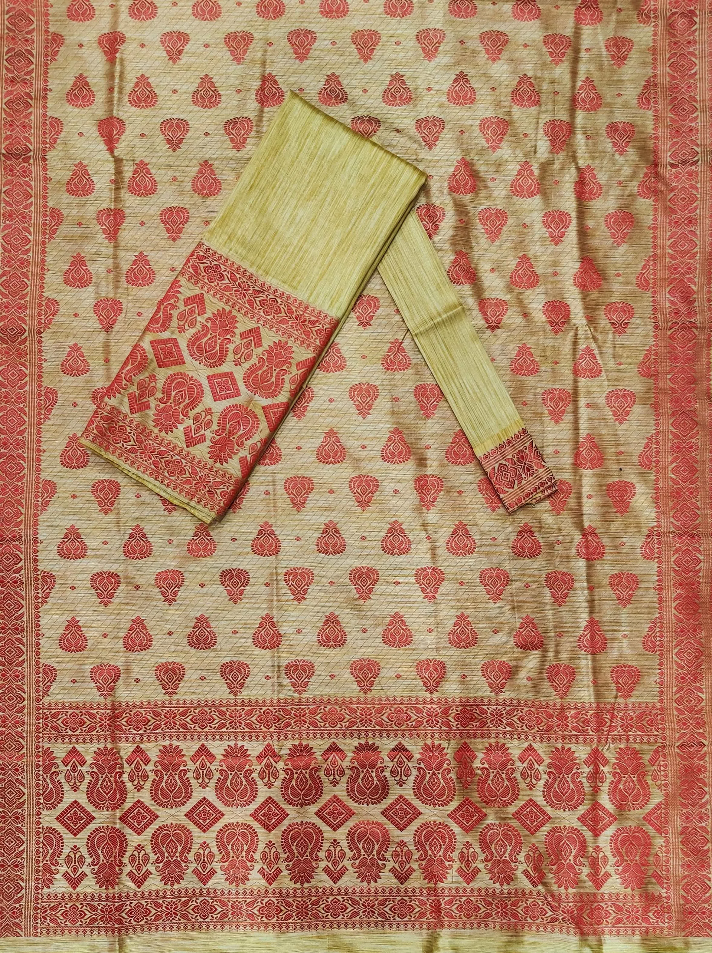Mekhla Patti Khadi Poly Mekhela Sador - Kalash Barfi
