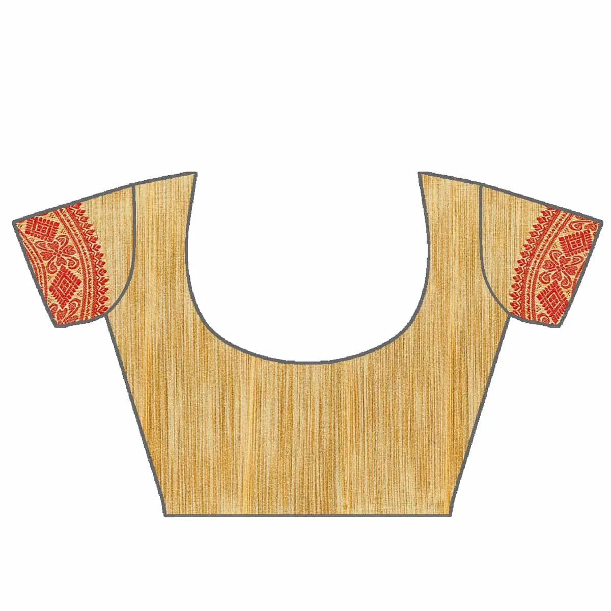 Mekhla Patti Khadi Poly Mekhela Sador - Miri Keri