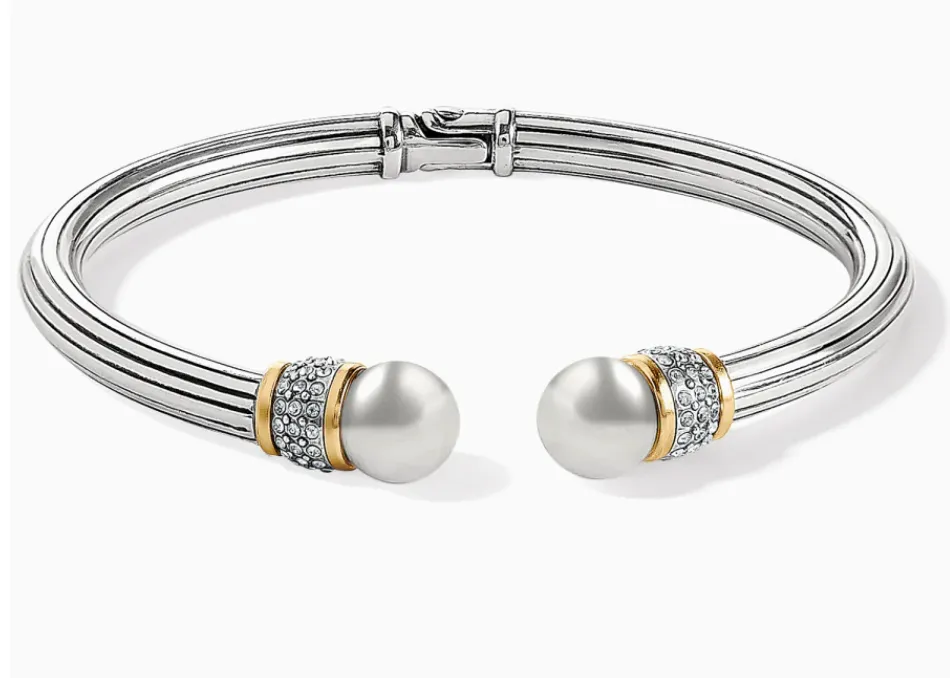Meridian Open Hinged Bangle (Gold)