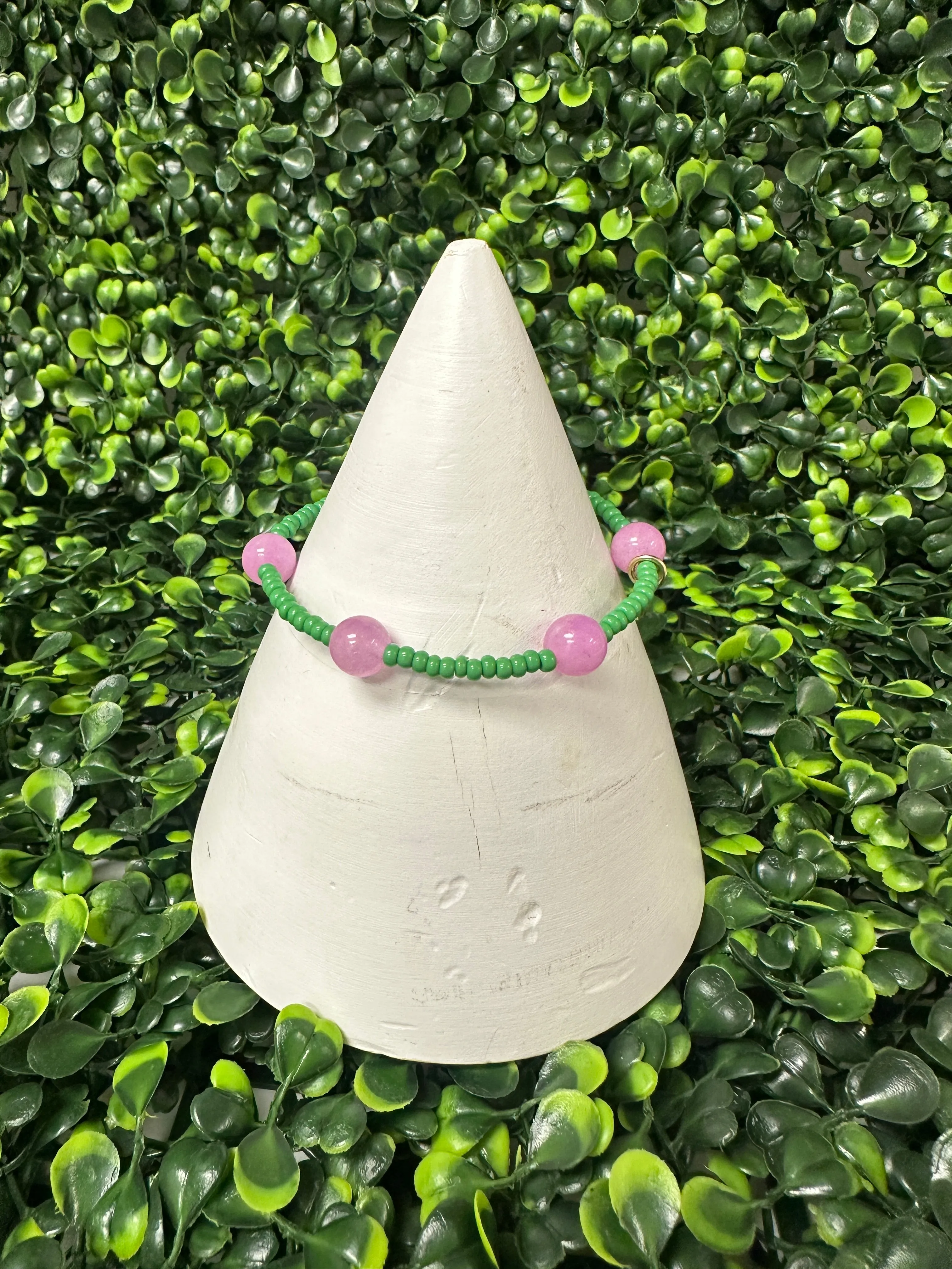Mia Bracelet (green/lavender)