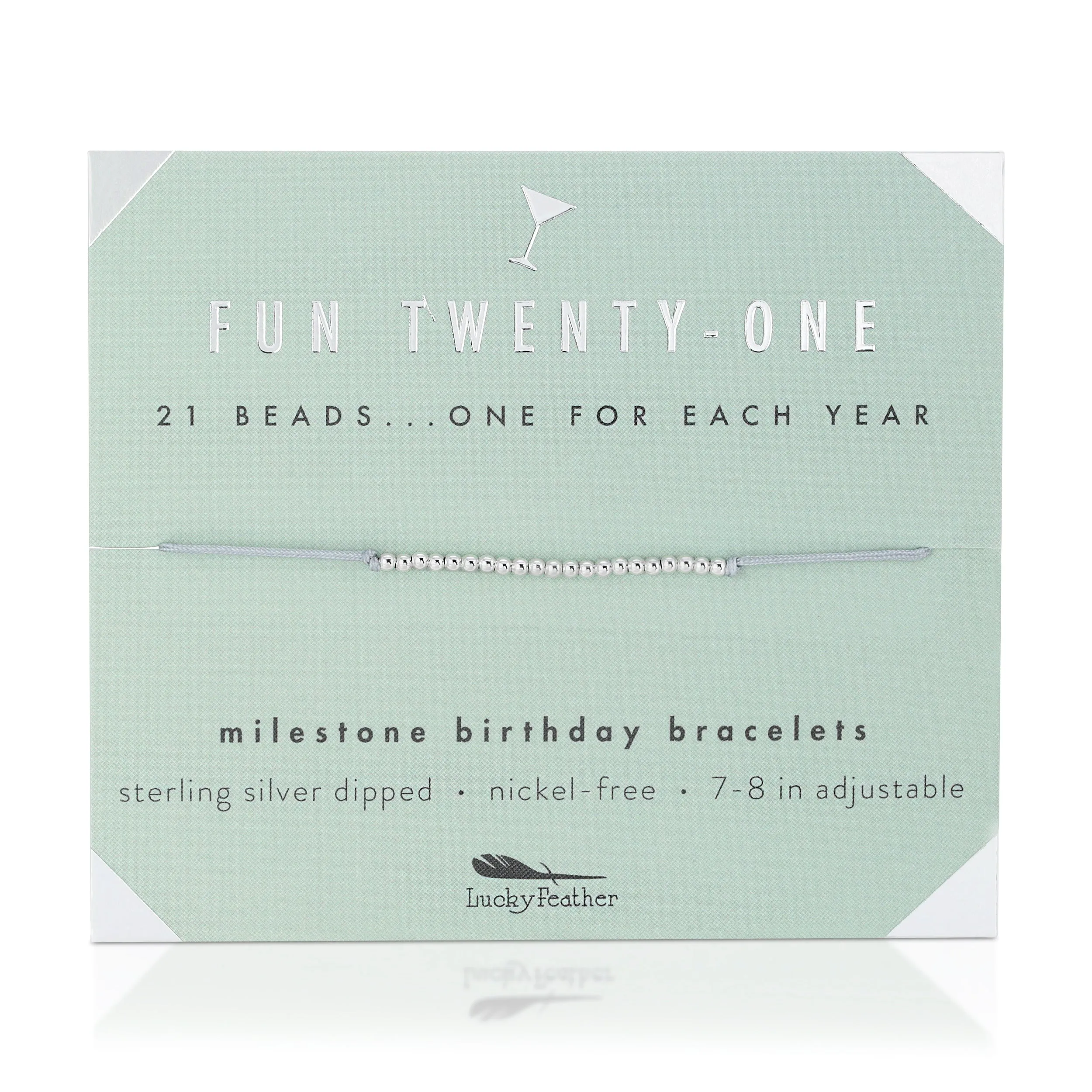 Milestone Birthday Bracelet - Fun Twenty-One