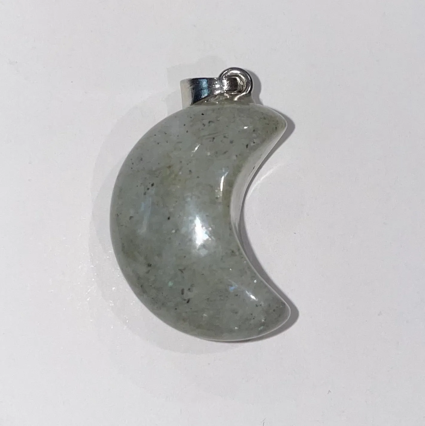 Mini Crystal Moon Necklace