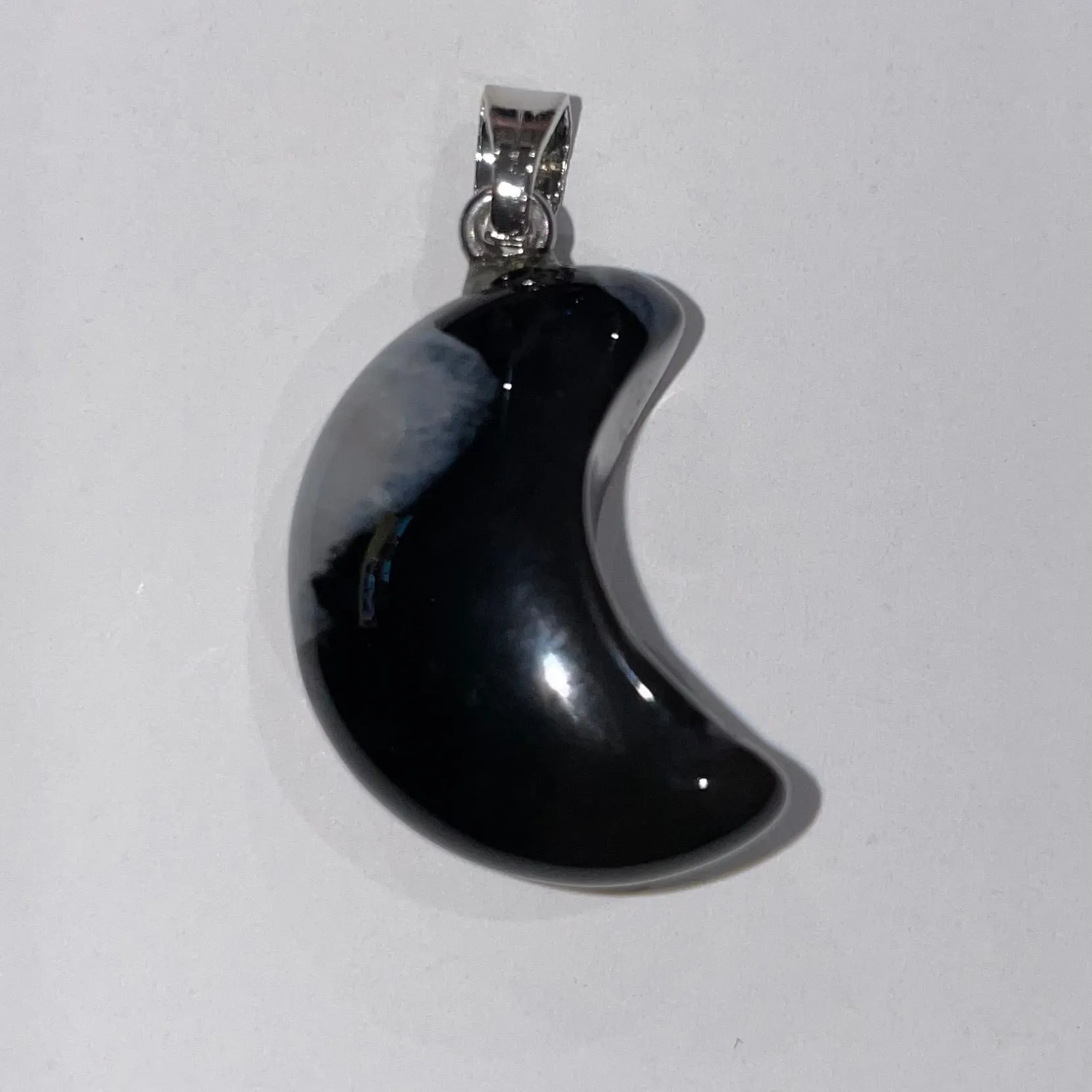Mini Crystal Moon Necklace