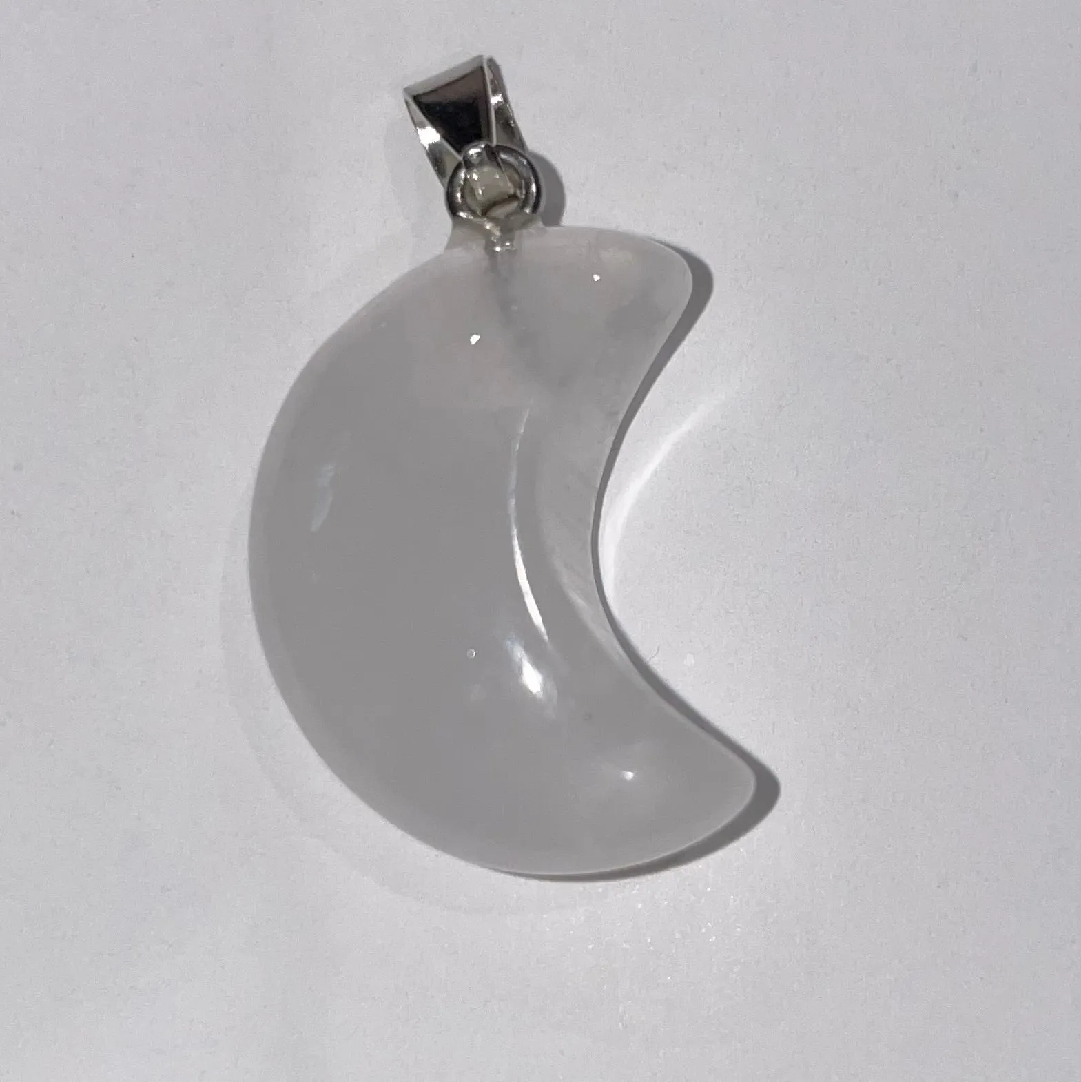 Mini Crystal Moon Necklace