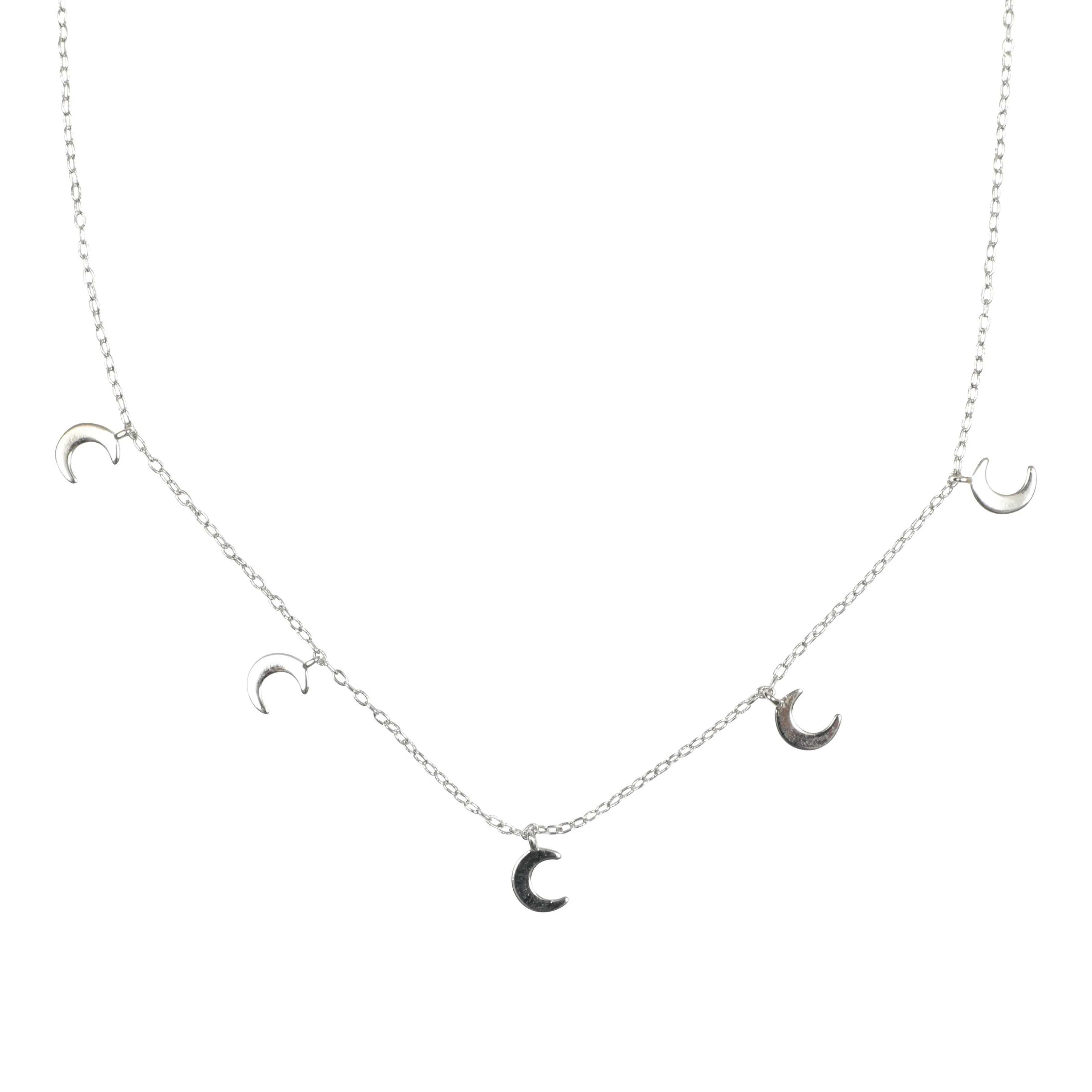 Moon Charm Chain Necklace