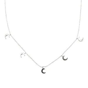 Moon Charm Chain Necklace