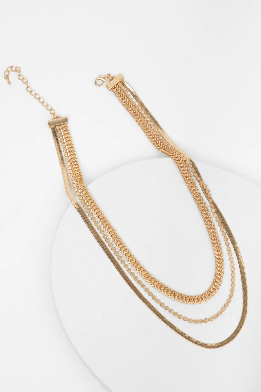 Multi Layer Gold Chain Necklace