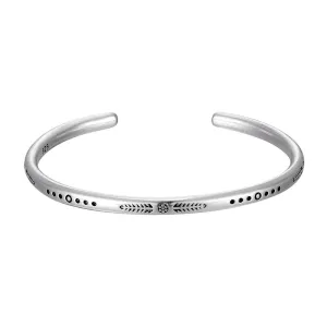 New Arrival Vintage Silver Fish Pattern Open Bracelet Bangle