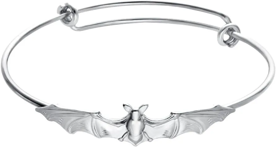Nickel Free,Vampire Bats Wiring Bracelet Adjustable Expandable Wire Bangles