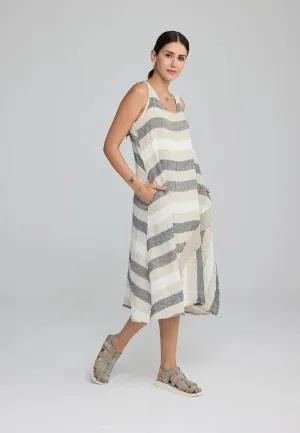 NOEMA – Striped Gauze Linen Dress
