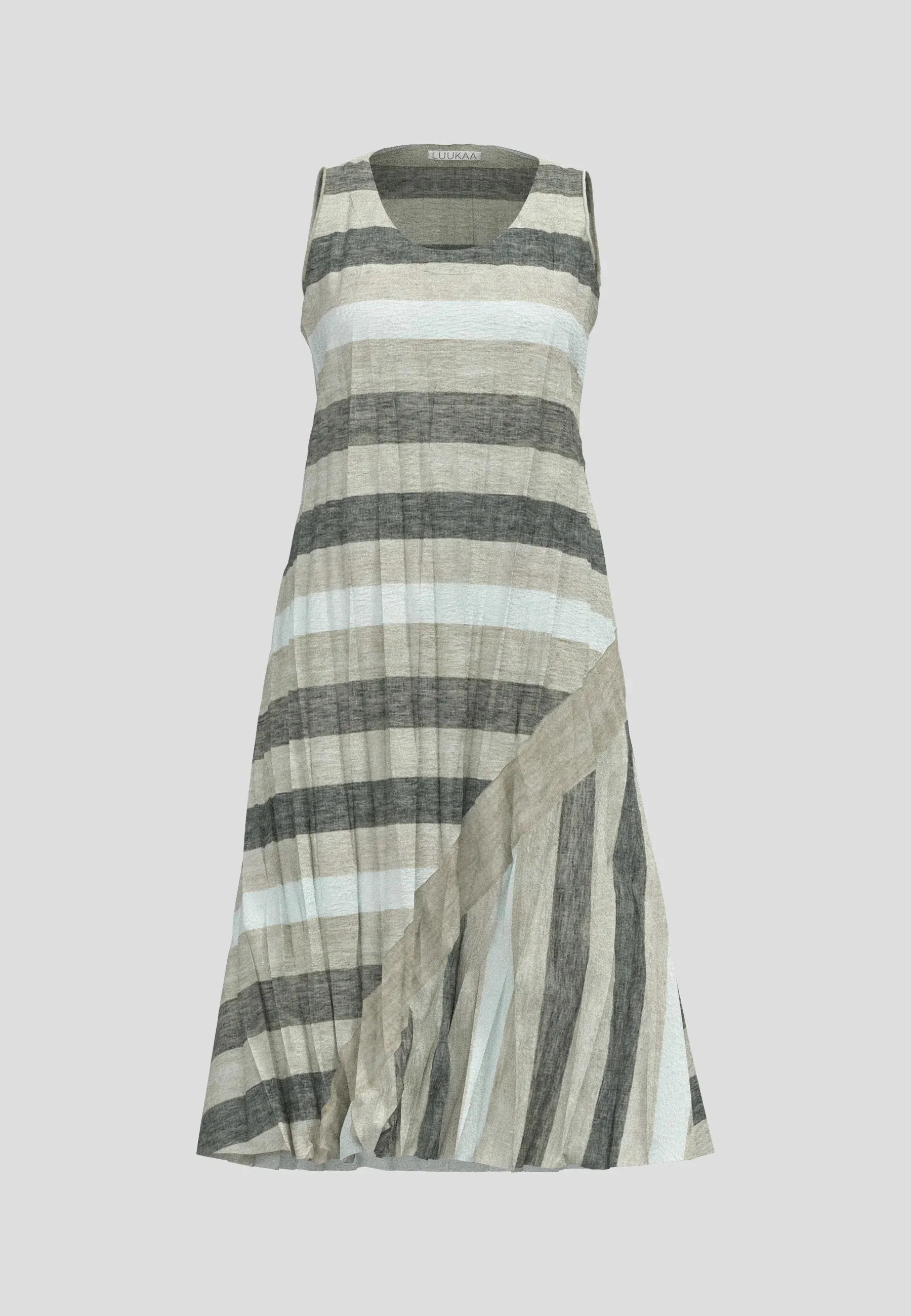NOEMA – Striped Gauze Linen Dress