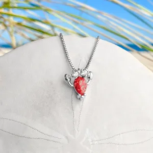 Opal Lobster Necklace