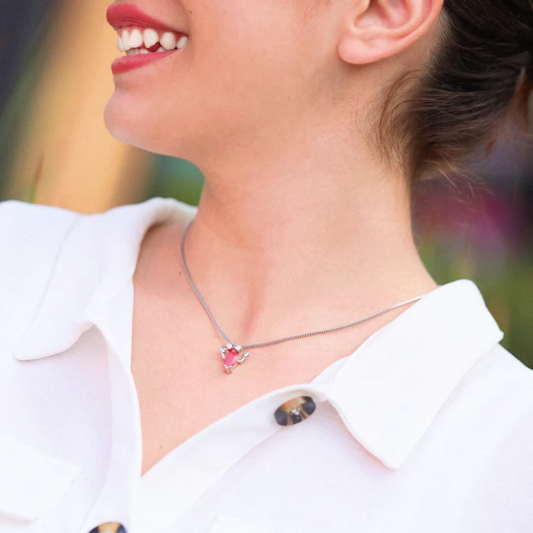 Opal Lobster Necklace