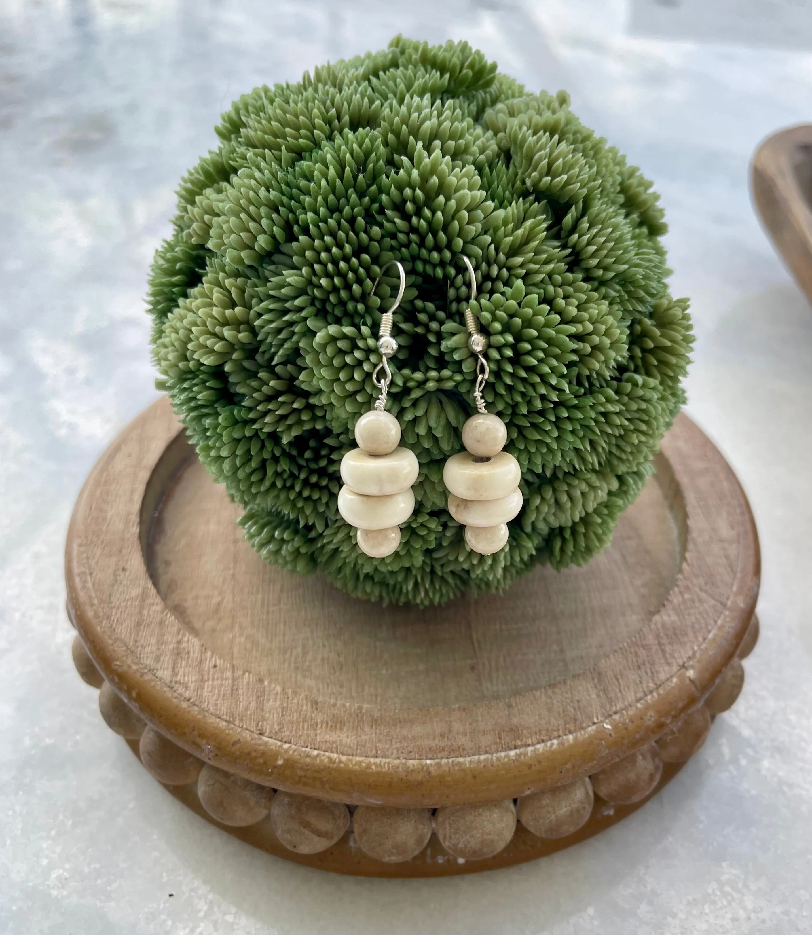Oyster and Suede Necklace