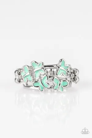 Paparazzi Ring ~ Fluttering Fashion - Green