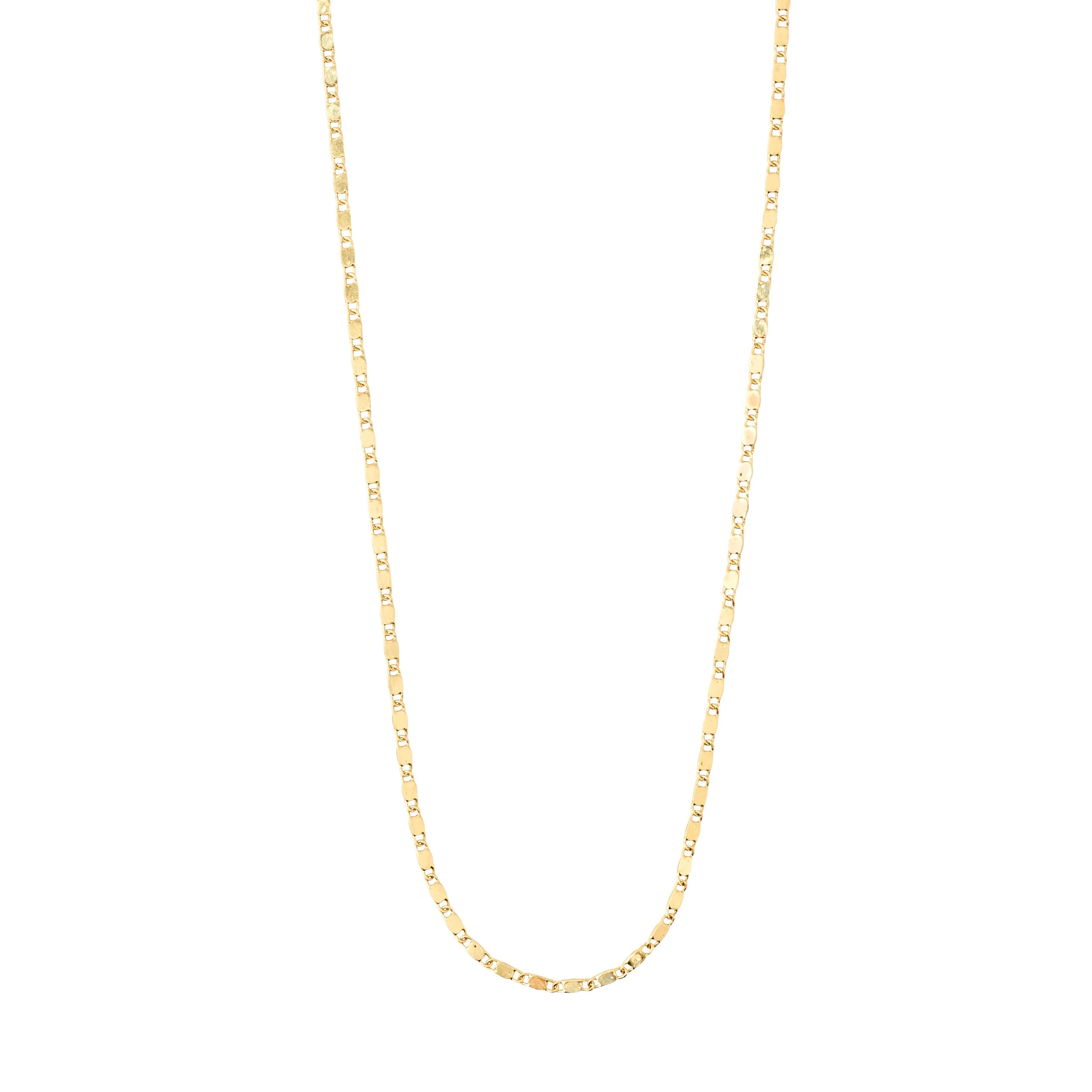 PARISA flat link chain necklace gold-plated