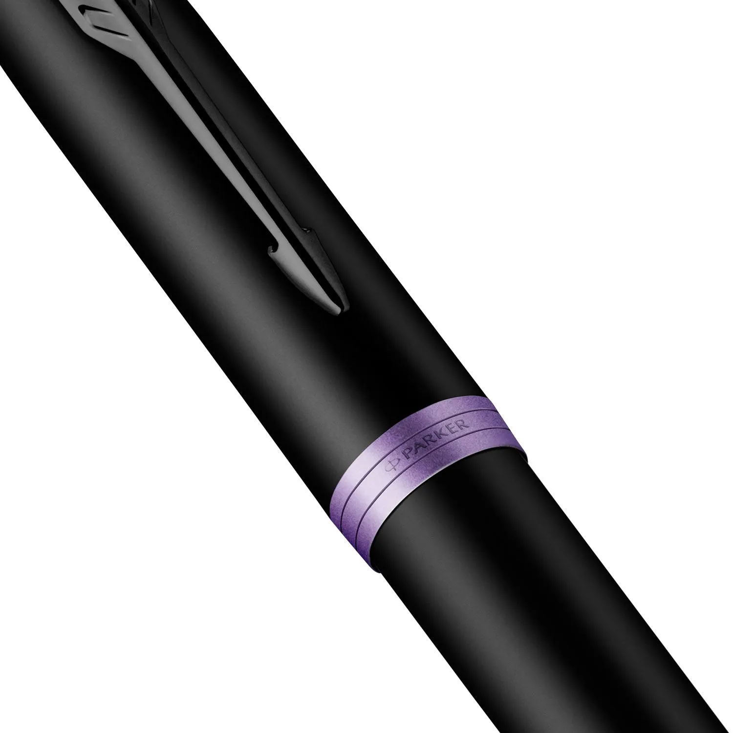 Parker IM Vibrant Rings Roller Ball Pen - Amethyst Purple Black BT