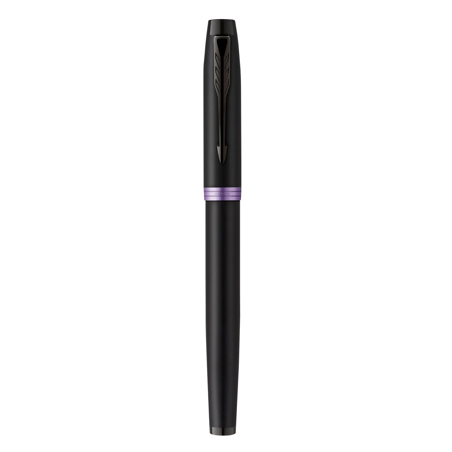 Parker IM Vibrant Rings Roller Ball Pen - Amethyst Purple Black BT