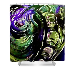 Peacock Man - Shower Curtain