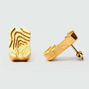 Pit Earrings | Steel | Gold