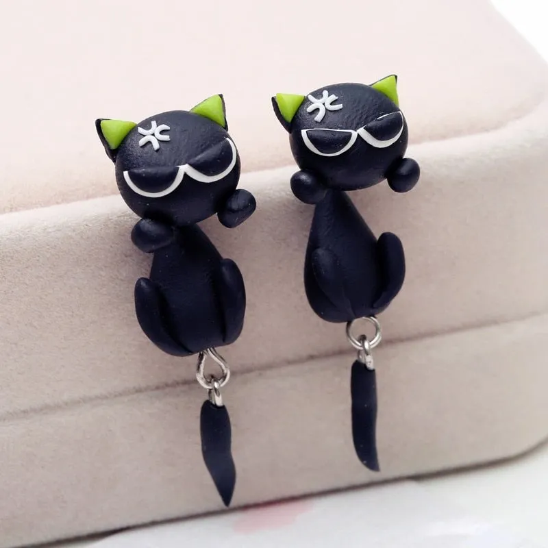 Playful Cat Earrings