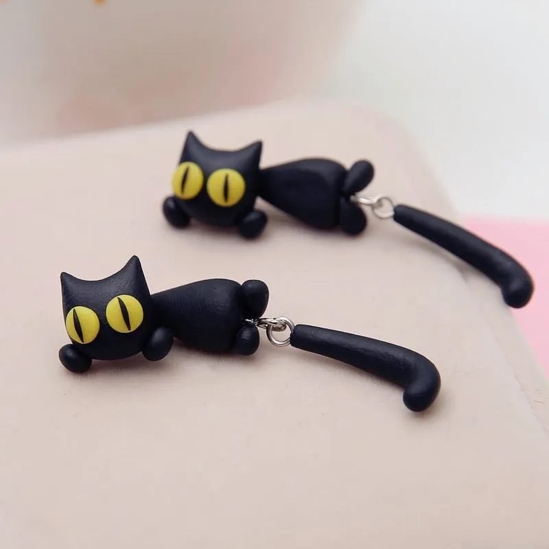 Playful Cat Earrings