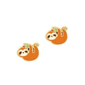 Playful Sloth Cutie Lead Free Pierced Earrings