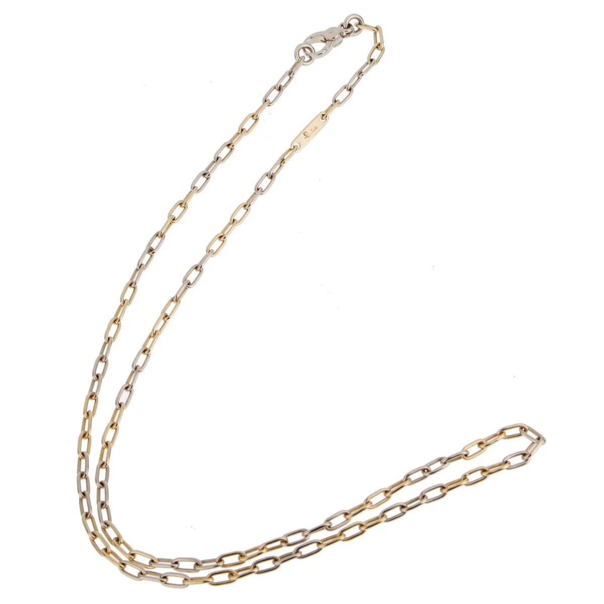 Pomellato Two Tone Chain Link Vintage Necklace