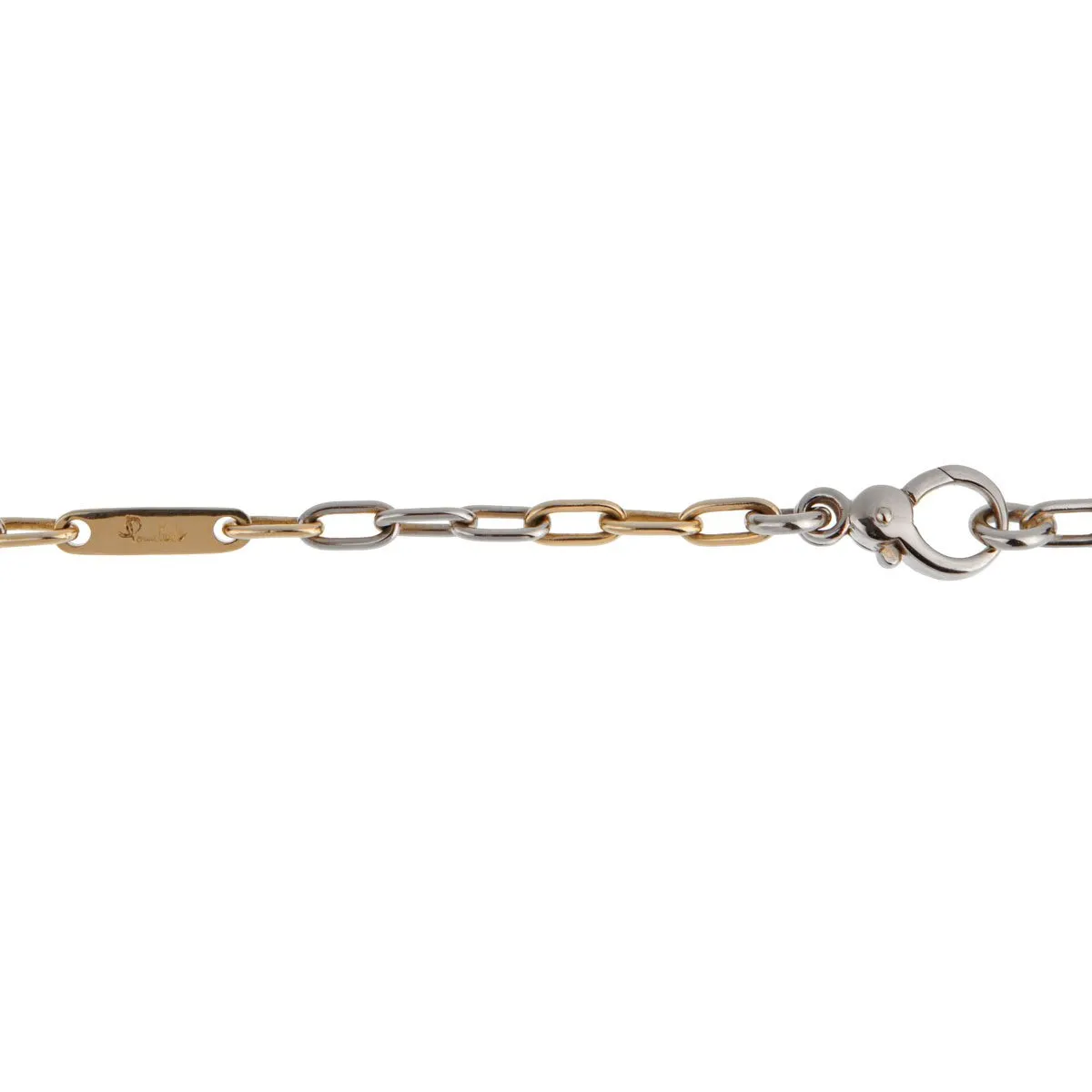 Pomellato Two Tone Chain Link Vintage Necklace