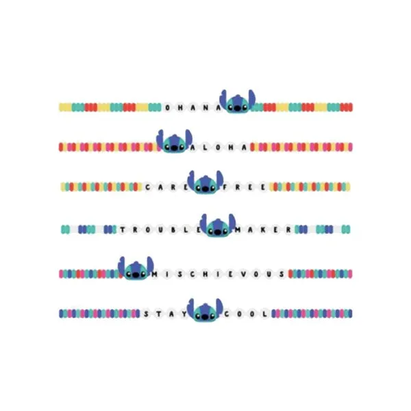 PREORDER Stitch Bracelets - 6 Pkt - COMING MAY