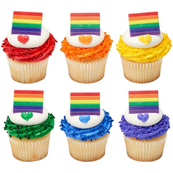 Pride Cupcake Rings