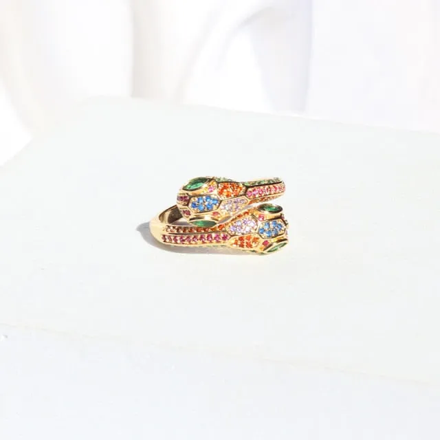 Rainbow Stacked Rings
