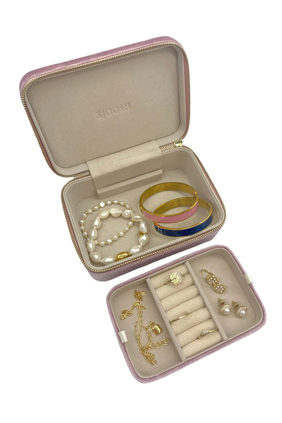 Rectangle Jewellery Case Pink
