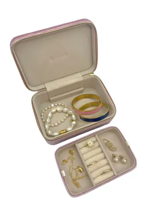 Rectangle Jewellery Case Pink
