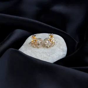 Red Minimalist Stud Earrings