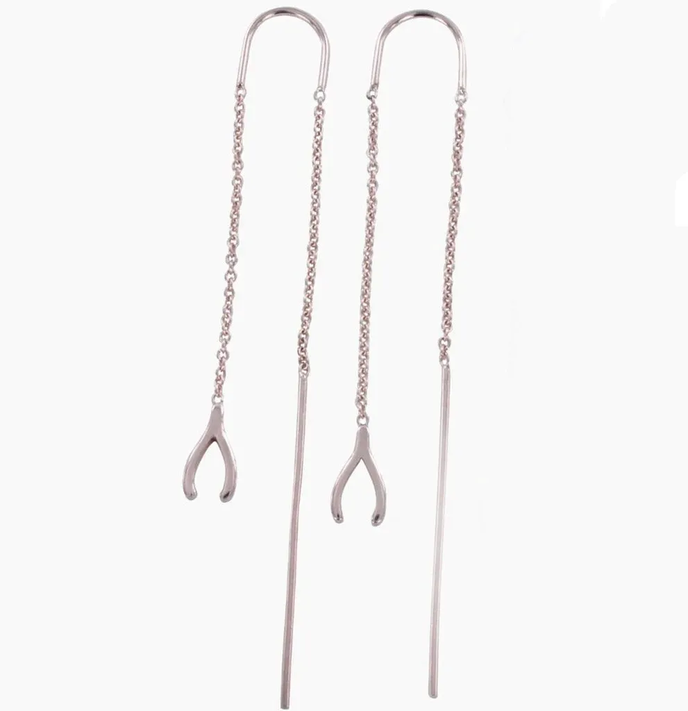 Reeves & Reeves Wishbone Drop Earrings