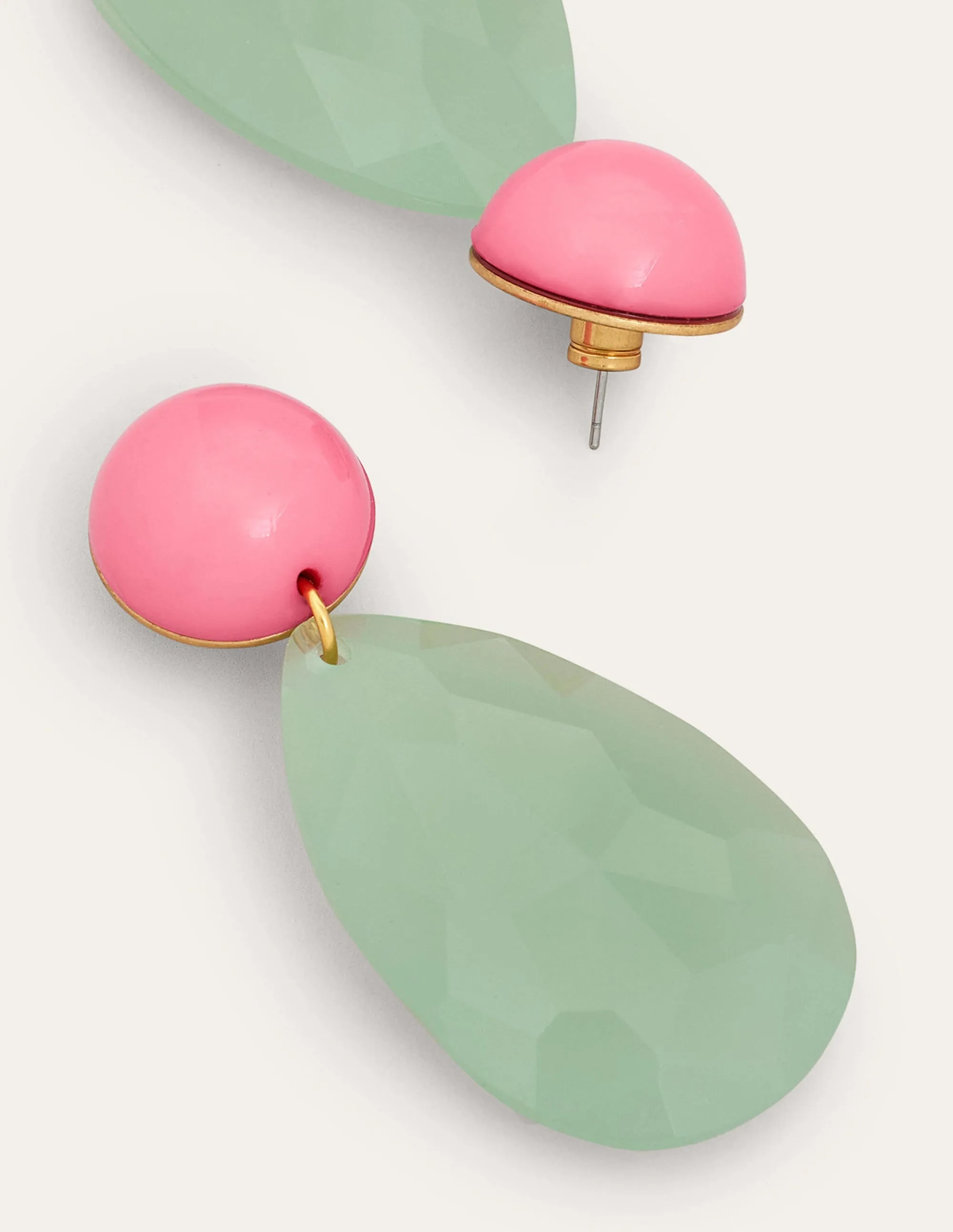 Resin Drop Earrings-Turquoise