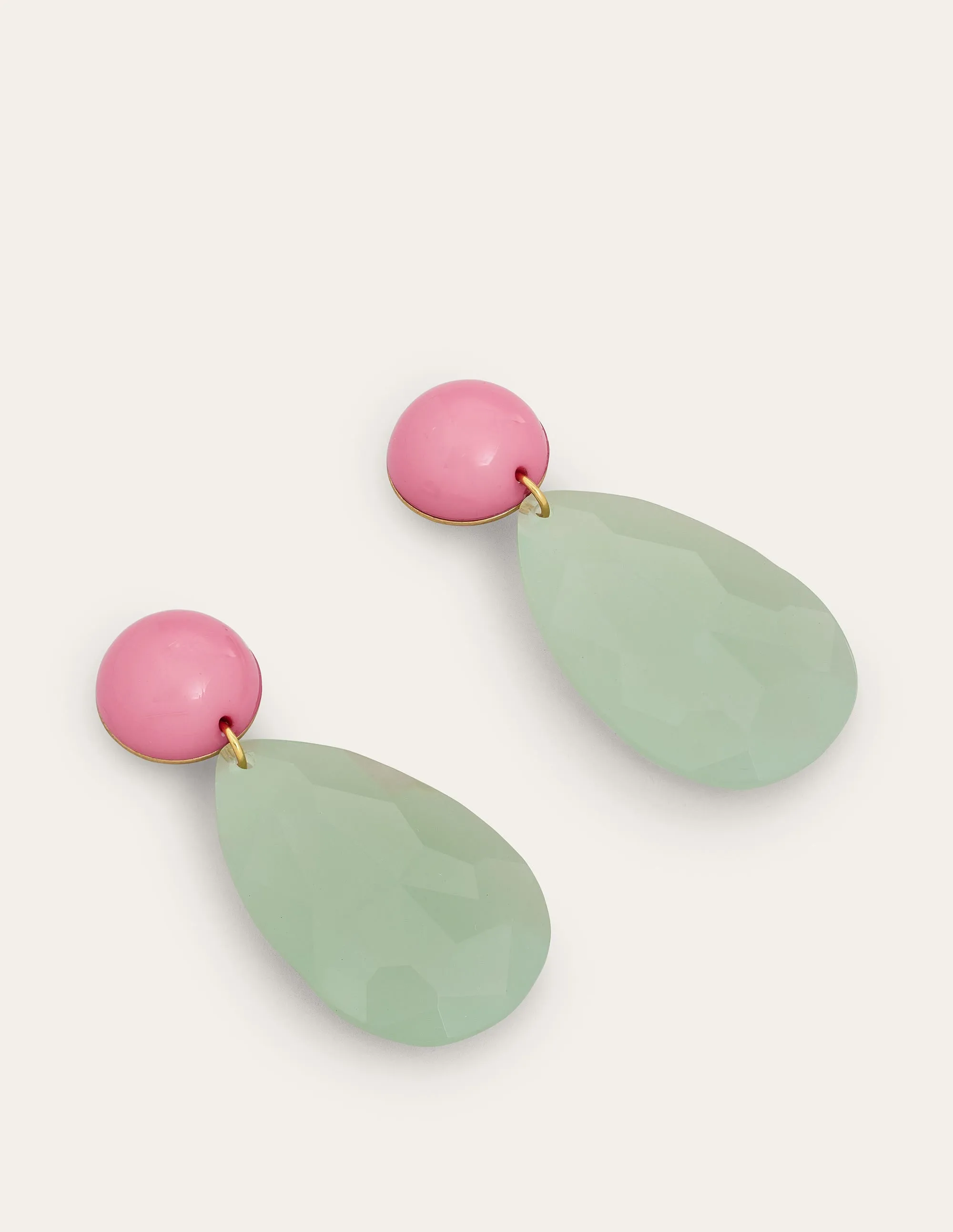 Resin Drop Earrings-Turquoise
