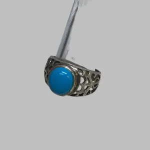 ~Ring: Sterling silver ring with turquoise stone