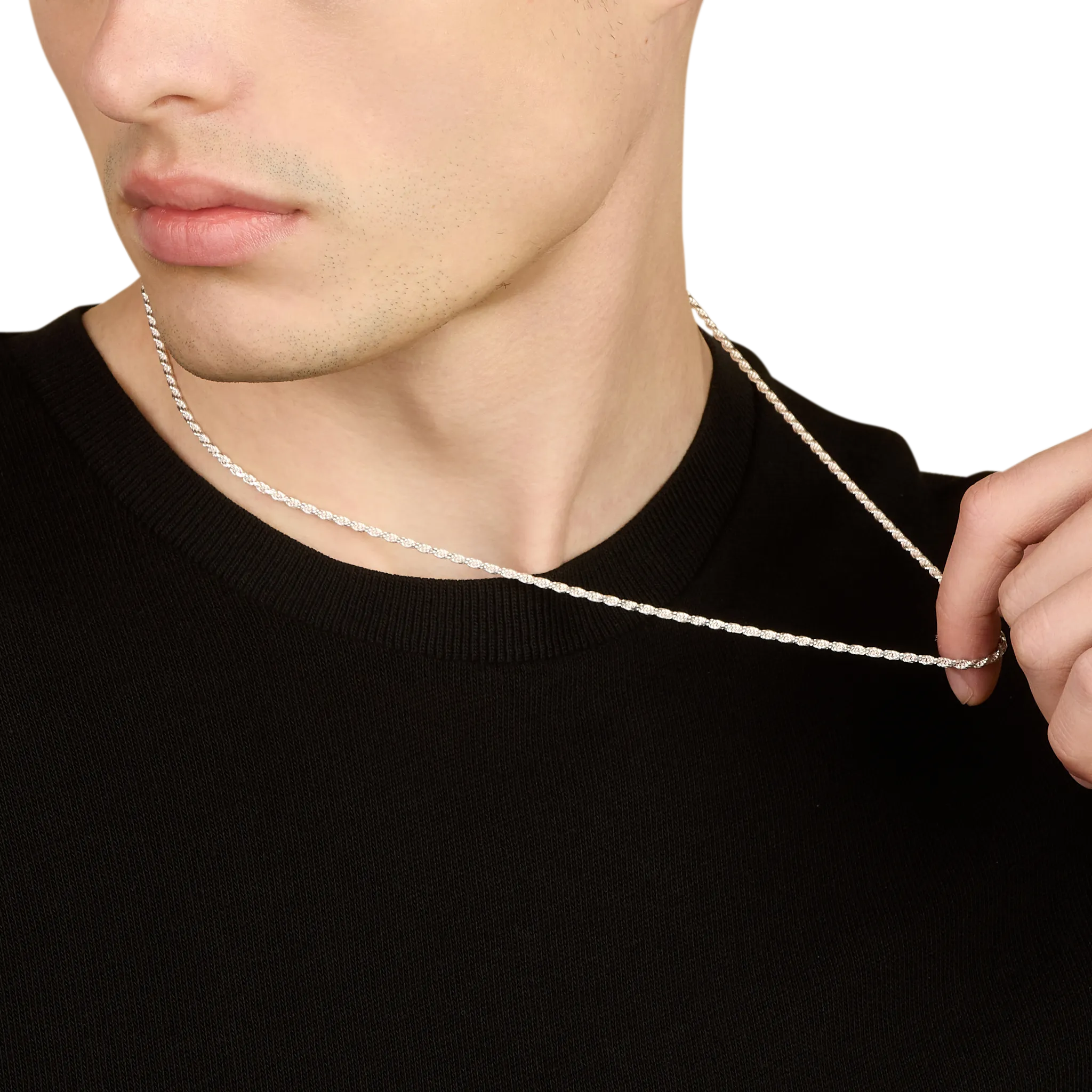 Rope Chain, Sterling Silver (2.3mm)