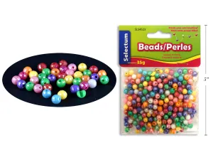 Round Beads With Pastel Colors