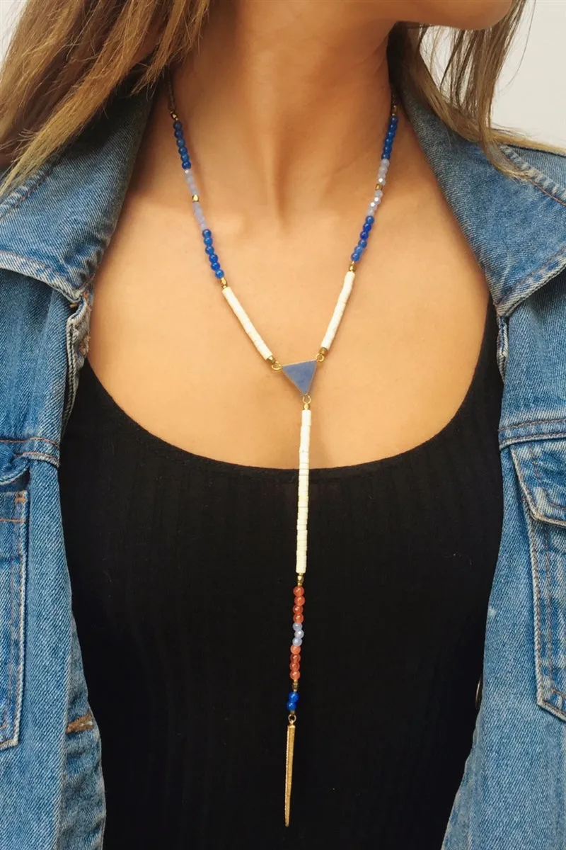 Show Me The Sea Lariat Necklace