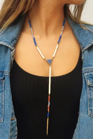 Show Me The Sea Lariat Necklace